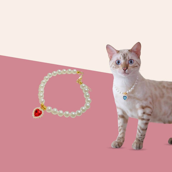 Cat Retro Pearl Collar