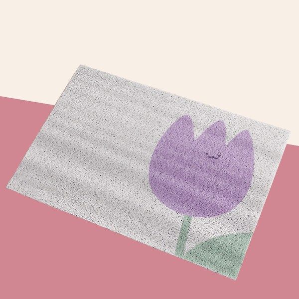 Floral Series Adorable Cat Litter Mat