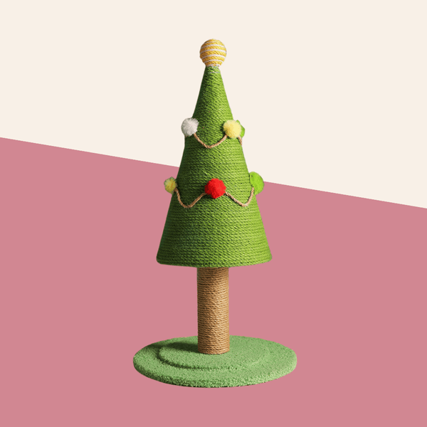 Handmade Christmas Tree Cat Scratcher
