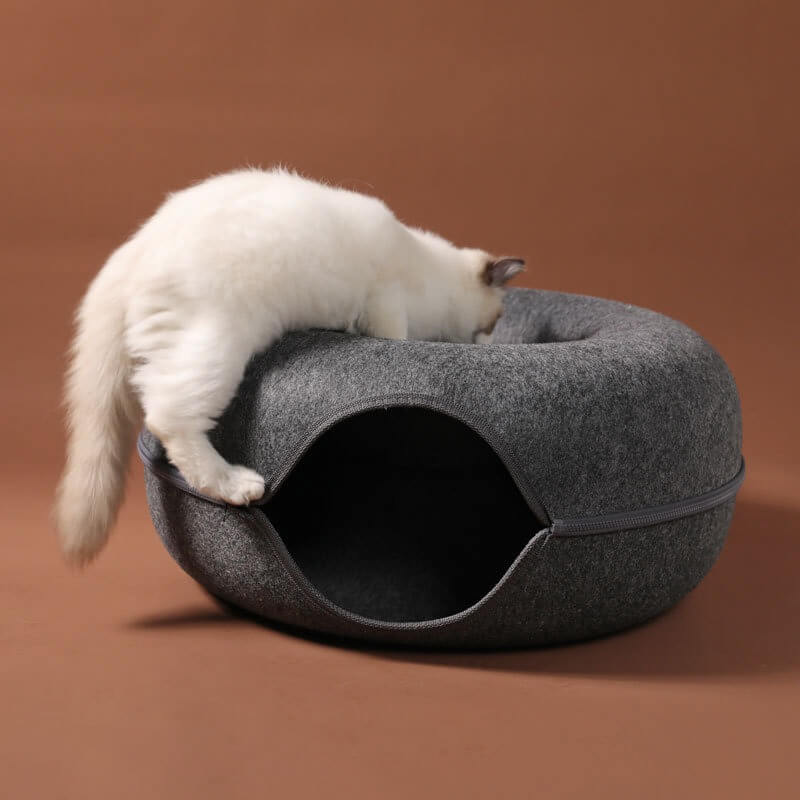 Four-level Round Pet Felt Tunnel Nest – fluffytempo